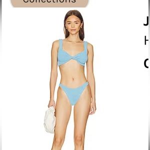 Hunza G Sky Blue Juno Bikini Set WORN ONCE
